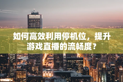 如何高效利用停机位，提升游戏直播的流畅度？