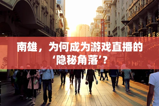 南雄，为何成为游戏直播的‘隐秘角落’？