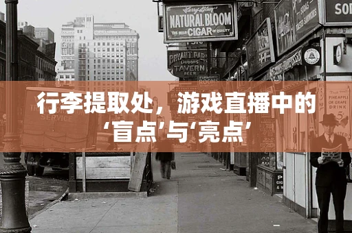 行李提取处，游戏直播中的‘盲点’与‘亮点’