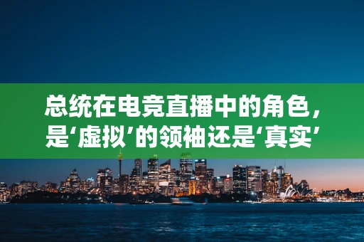 总统在电竞直播中的角色,是‘虚拟’的领袖还是‘真实’的观众? 总统在电竞直播中的角色,是‘虚拟’的领袖还是‘真实’的观众?
