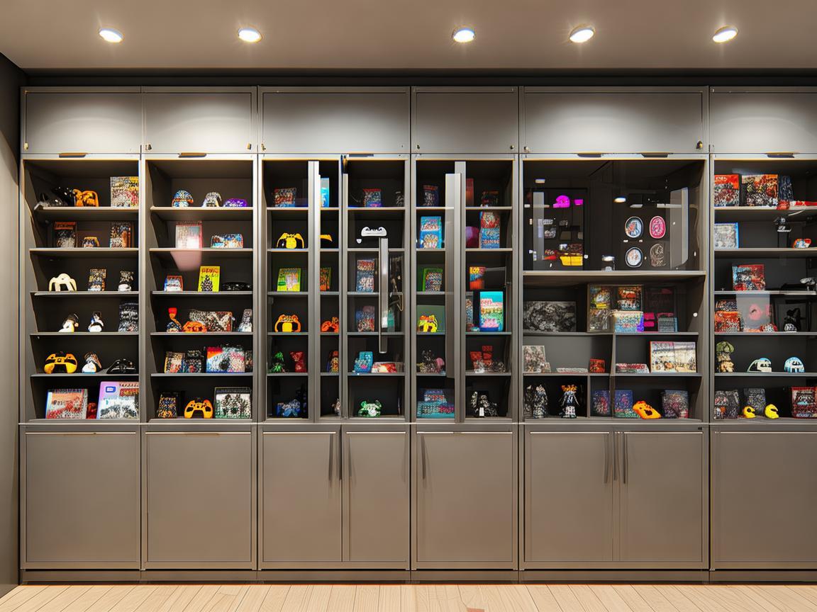 如何利用多层储物柜提升游戏直播间的收纳与展示效果？