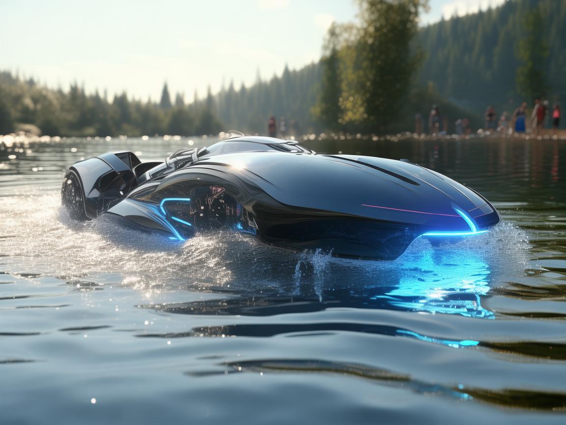 水陆两栖车，游戏直播中的新奇玩法？